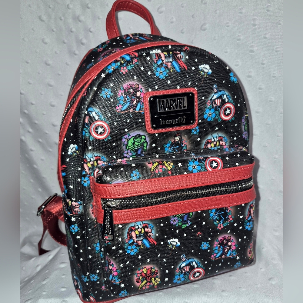 *USED ONCE* Loungefly Marvel Mini Backpack LIKE NEW